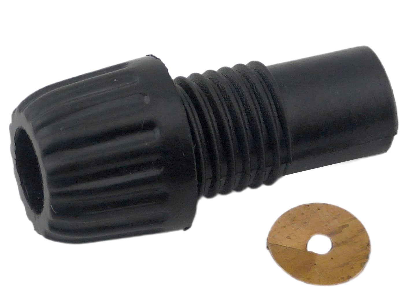 Classic Car & Motorcycle HT Lead to Coil Acorn Nut Long & Contact, 105036C