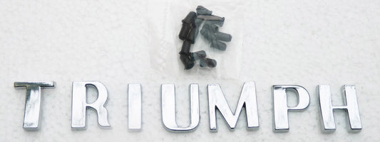 UK Made Triumph Concours Quality Chrome Letter Set For TR Spitfire GT6 703862/8