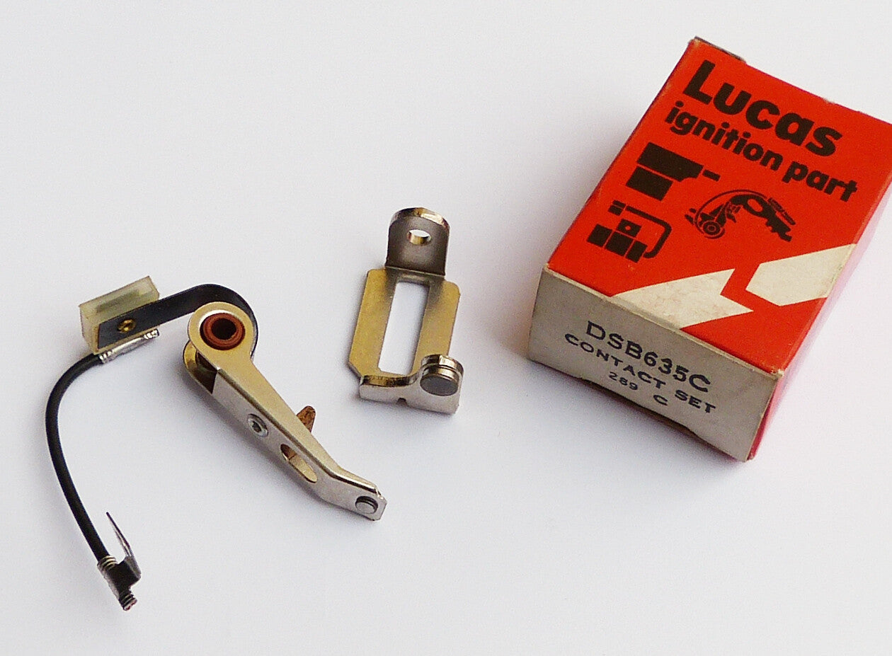 Genuine (NOS) Lucas DSB635C Ignition Points Set, Renault 14, Femsa Distributor