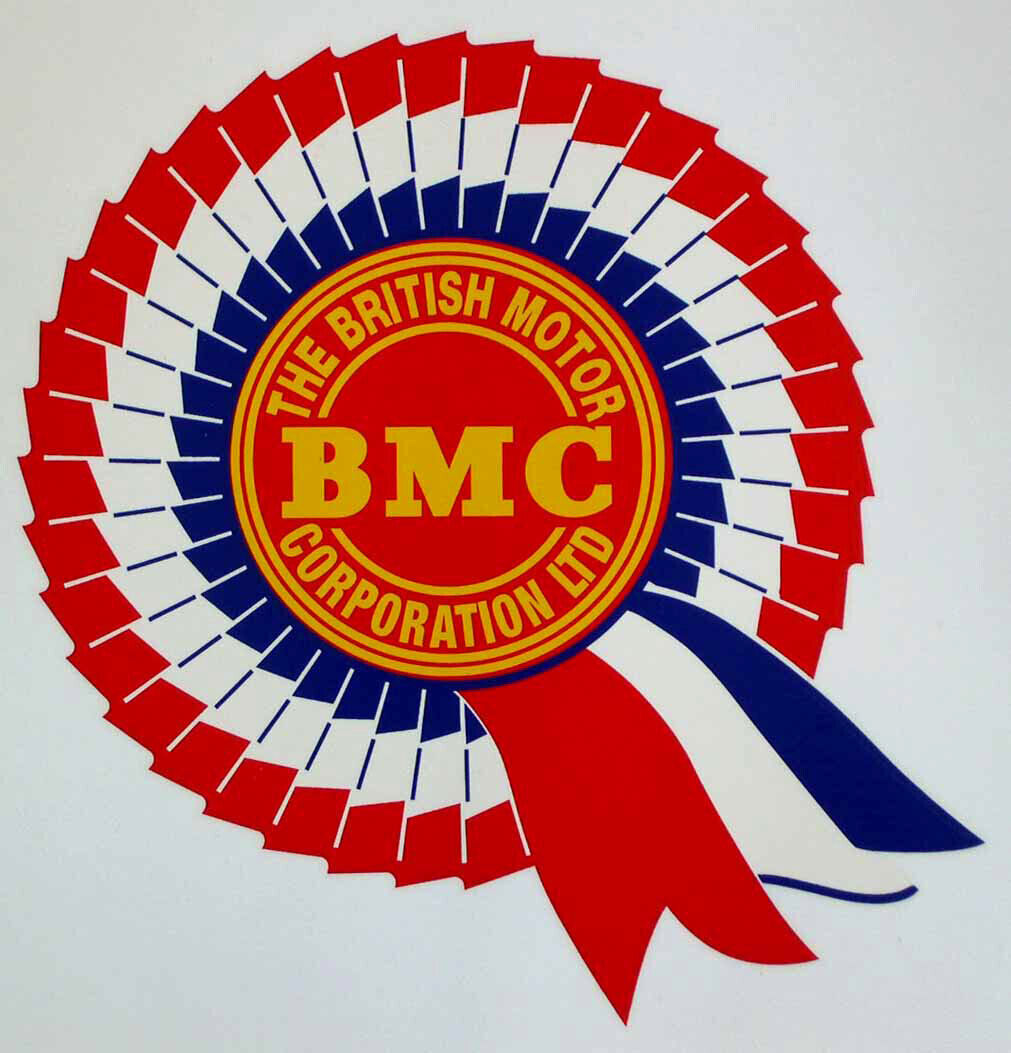 BMC Rosette Bodywork Water Transfer for Mini, Elf, MG, Morris, Austin etc