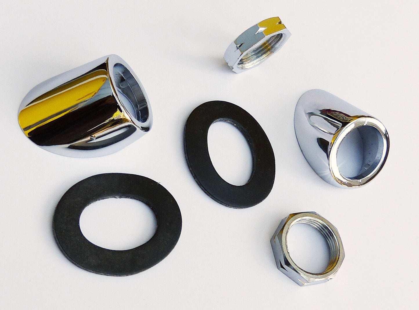 Wiper Chrome Bezel Kit for MGA Austin Healey Sprite & MG Midget, BAU1465