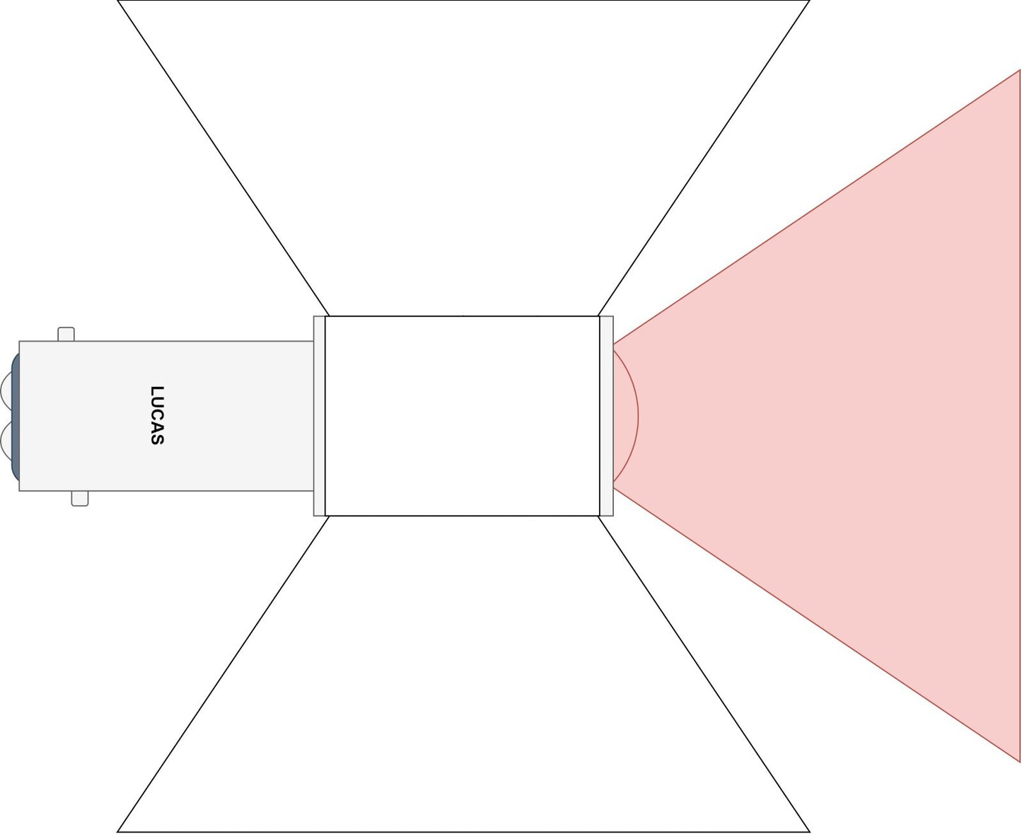 Lucas 6V BA15D Stop & Tail Classic Car / Motorcycle LED Rear Lamp Bulb, LLB384