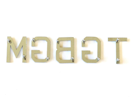 UK Made MGB GT Concours Quality Chrome Letter Set for MGBGT, 18G8766