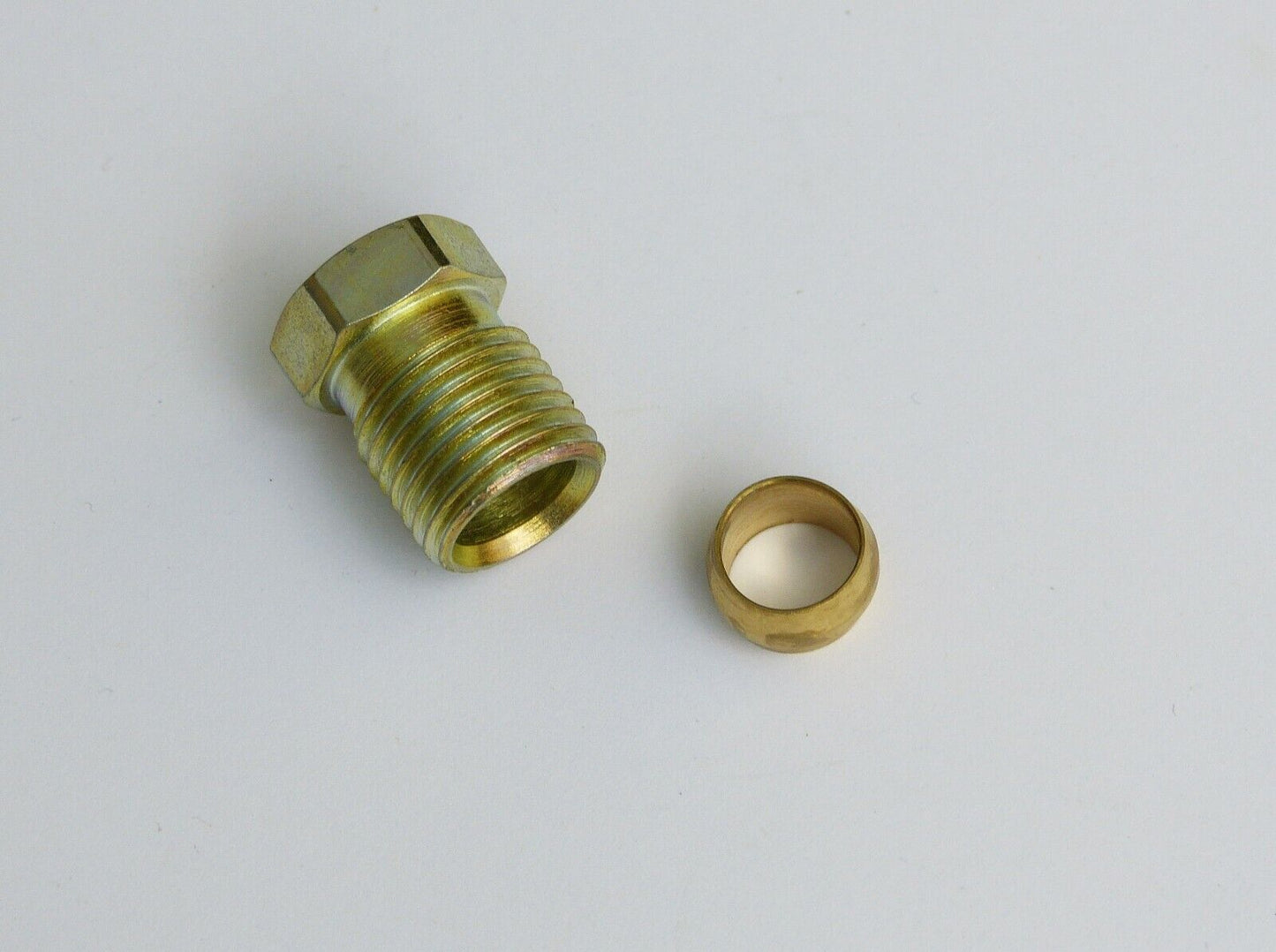 Classic Car & AC Delco Filter Fuel Union with 5/16" Olive, Jaguar, Morris, Mini