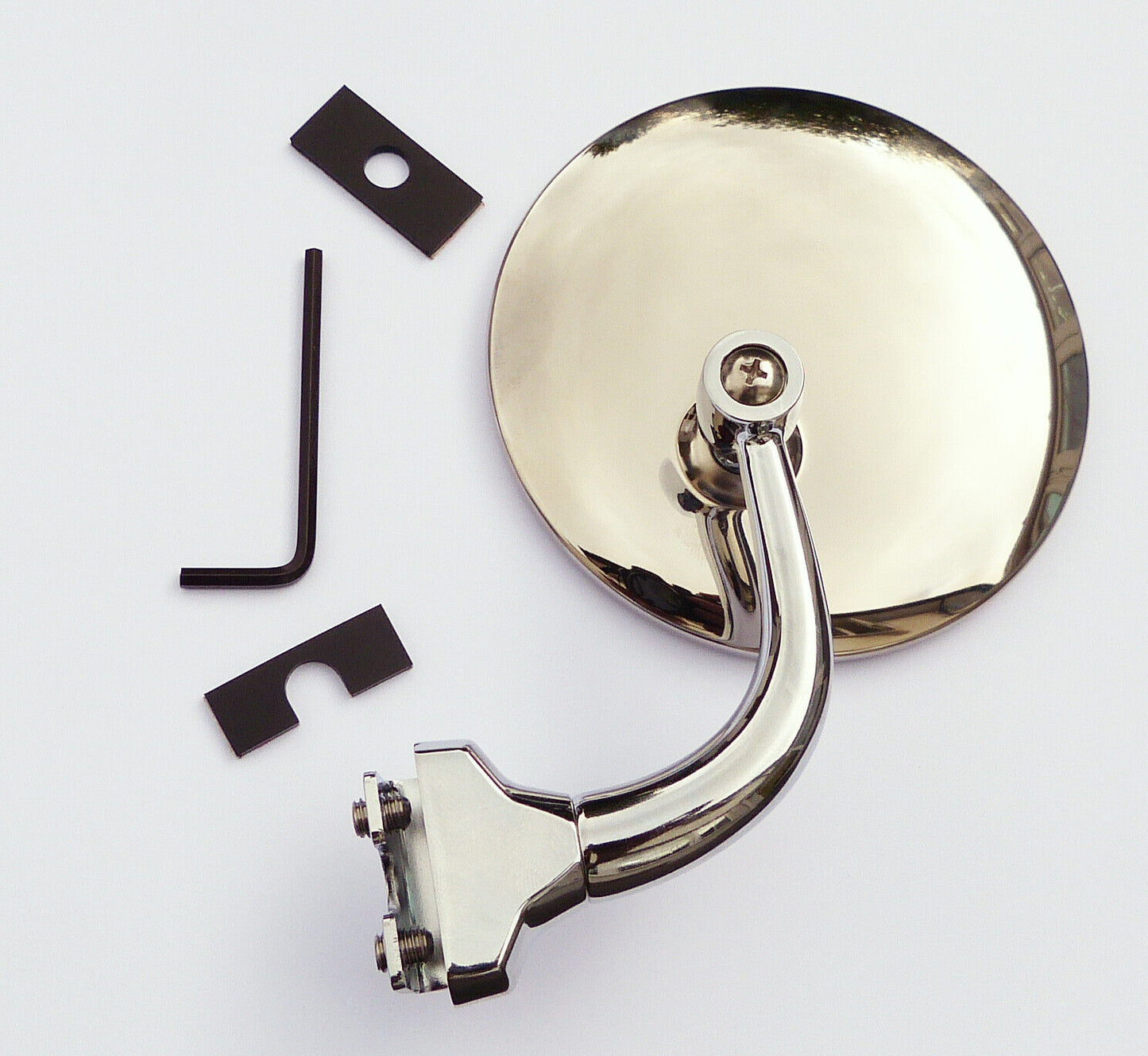 Quarterlight Clamp-On Classic Car Convex Circular 4" Overtaking Mirror Triumph