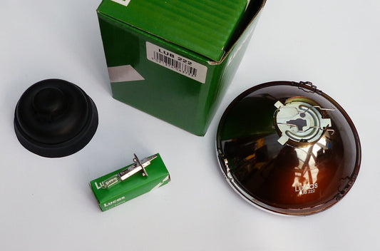 Lucas LUB222 Classic Car 5 3⁄4" H1 Head Lamp for Triumph, Jaguar, Rolls Royce