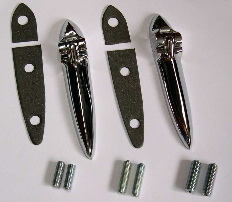 Triumph TR4 Triumph Spitfire Herald Chrome Boot Hinge Set, 604917 & 604918
