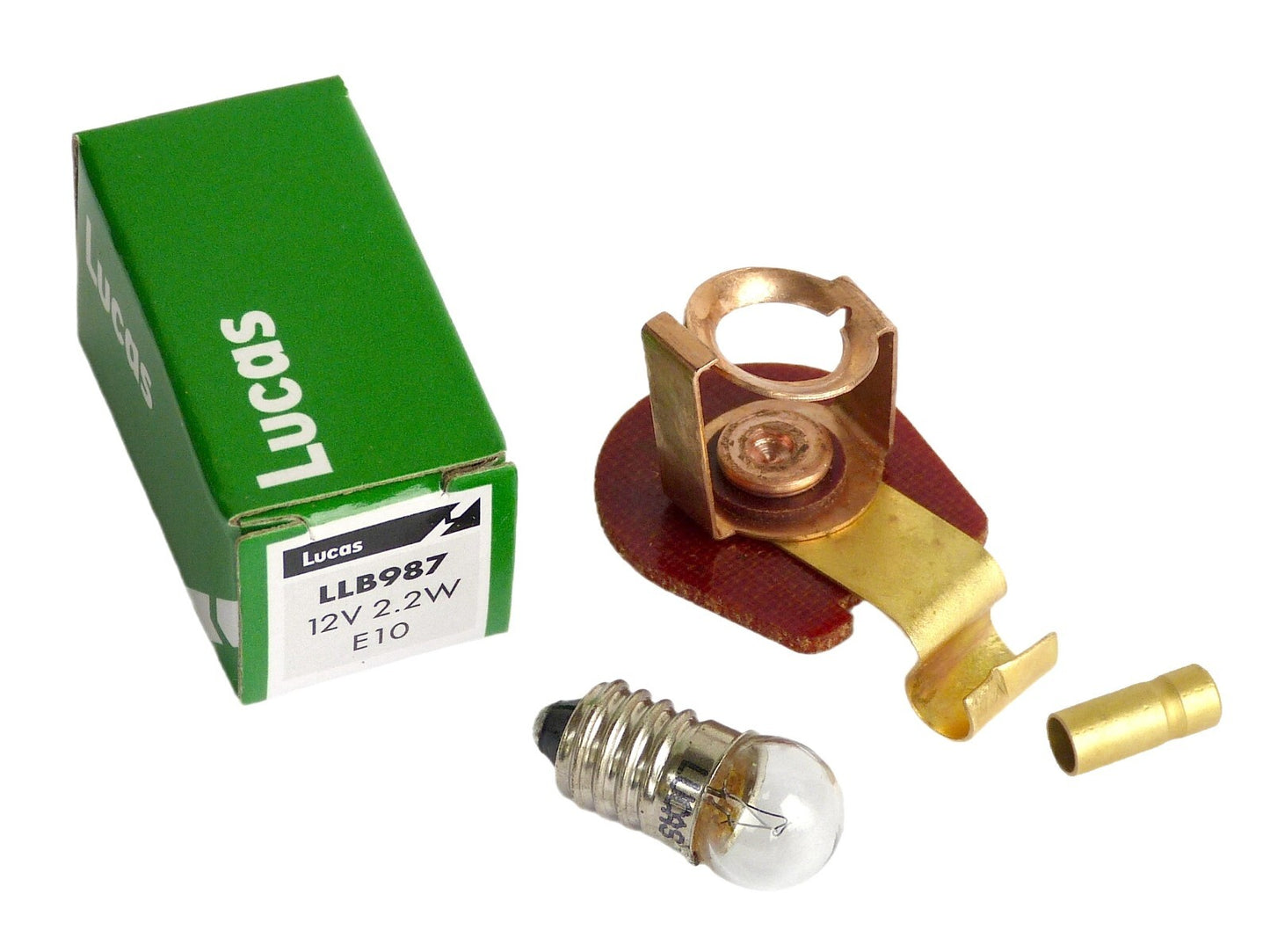 Smiths Jaeger Gauge / Warning Light Bulb Holder 502342 & Lucas LLB987 12V Bulb