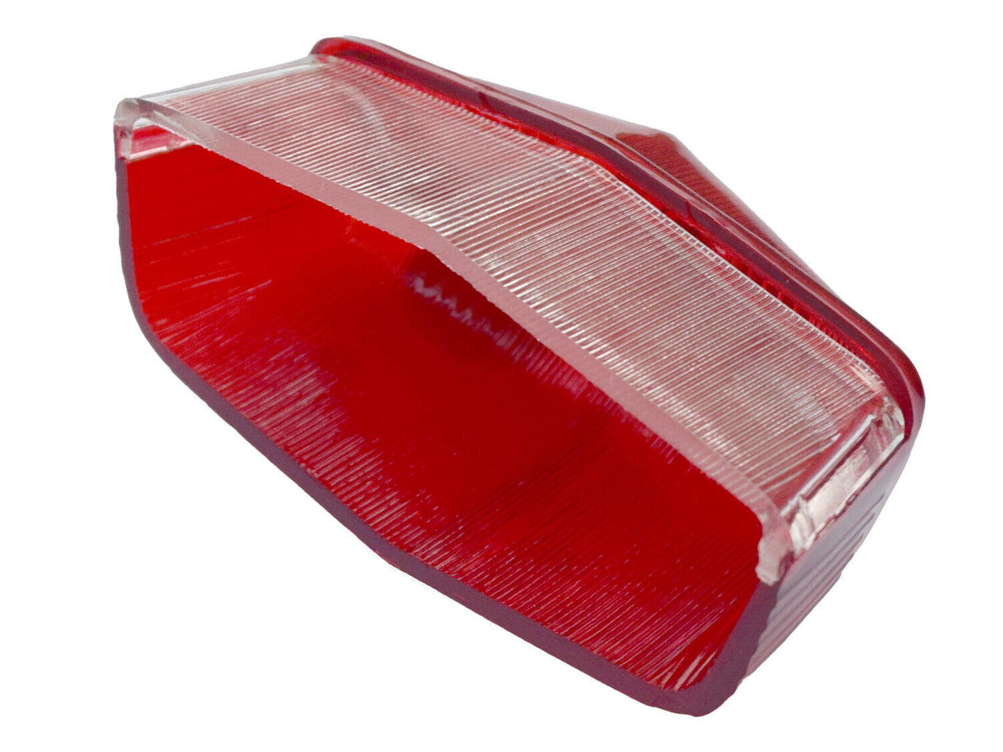 Lucas Type L525 Motorcycle Rear Red Stop Tail & Number Plate Light Lens