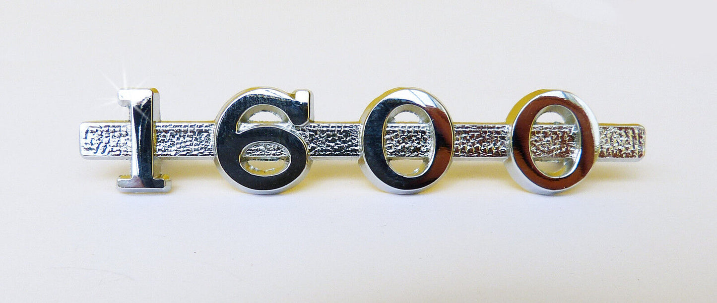 MGA 1600 Chrome Plated Metal Script Badge, MG part AHH5914