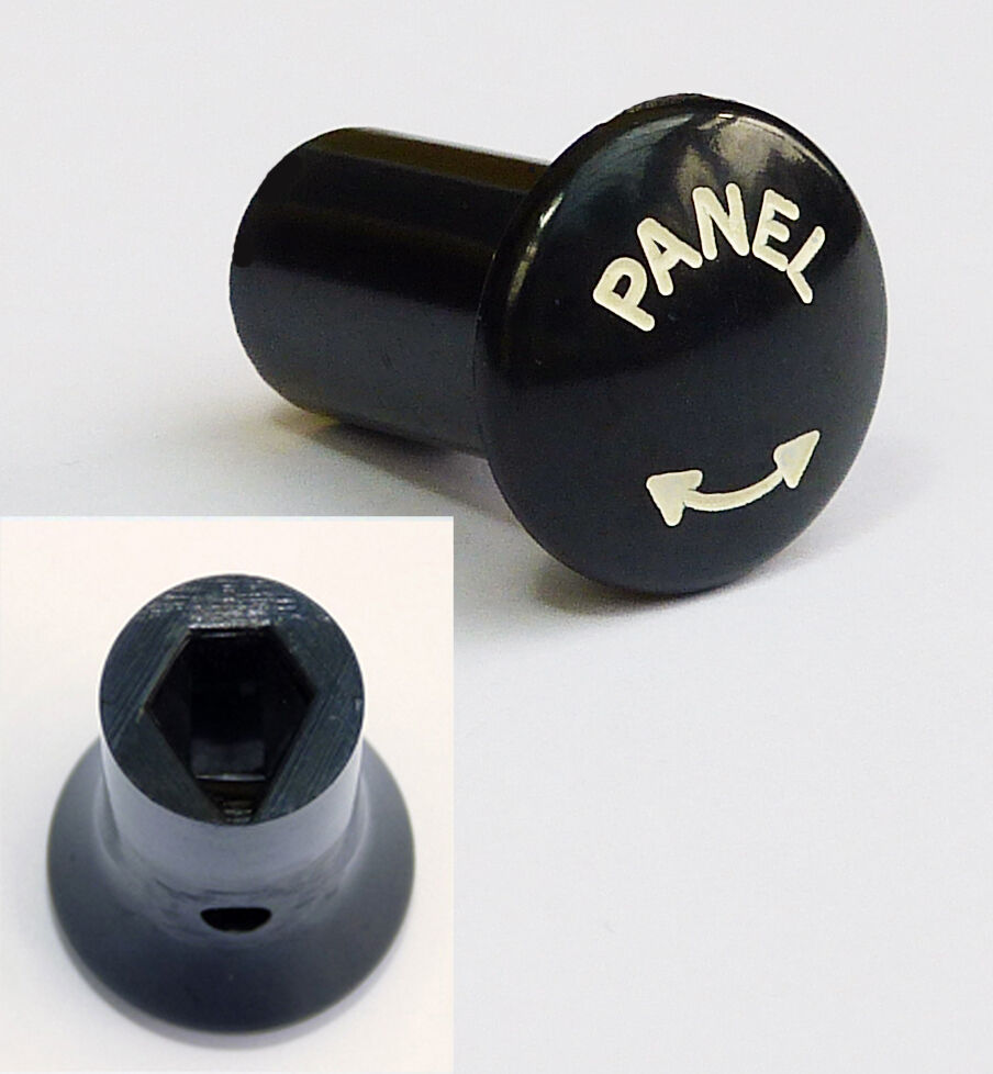 Lucas Control "Panel + Arrow" Cable & Switch Knob, Triumph TR2, TR3 part 125677