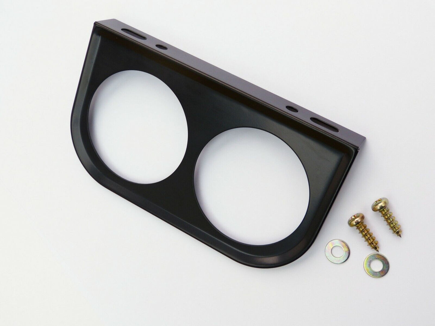 Classic Car 52mm 2¼" Black Metal Under Dash Double Fixing Bracket, Smiths Gauges