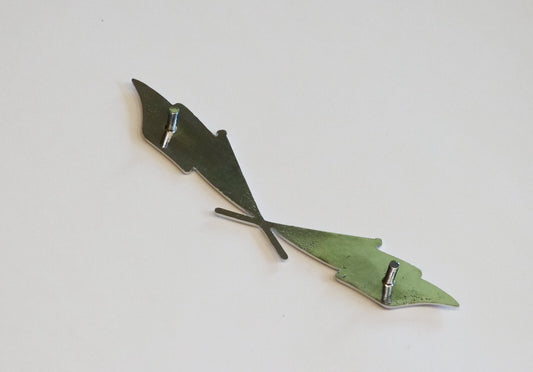 Triumph Herald "V and S Cross Flags" Enamel & Chrome Rear Badge, 607760