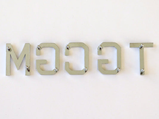 UK Made MGC GT Concours Quality Chrome Letter Set for MGCGT, AHC7836/9, AHC303C