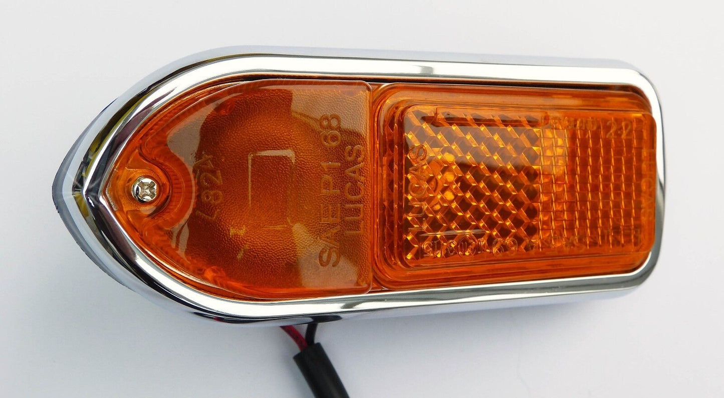 Lucas 54921 L824 Amber LH Front Side Marker Lamp for MGB Jaguar XJ6, BHA4969