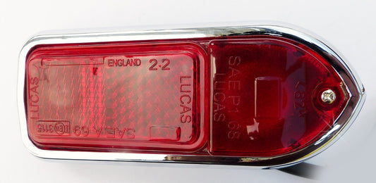 Lucas 54922 L824 Red RH Rear Side Marker Lamp for MGB Jaguar XJ6, BHA4970