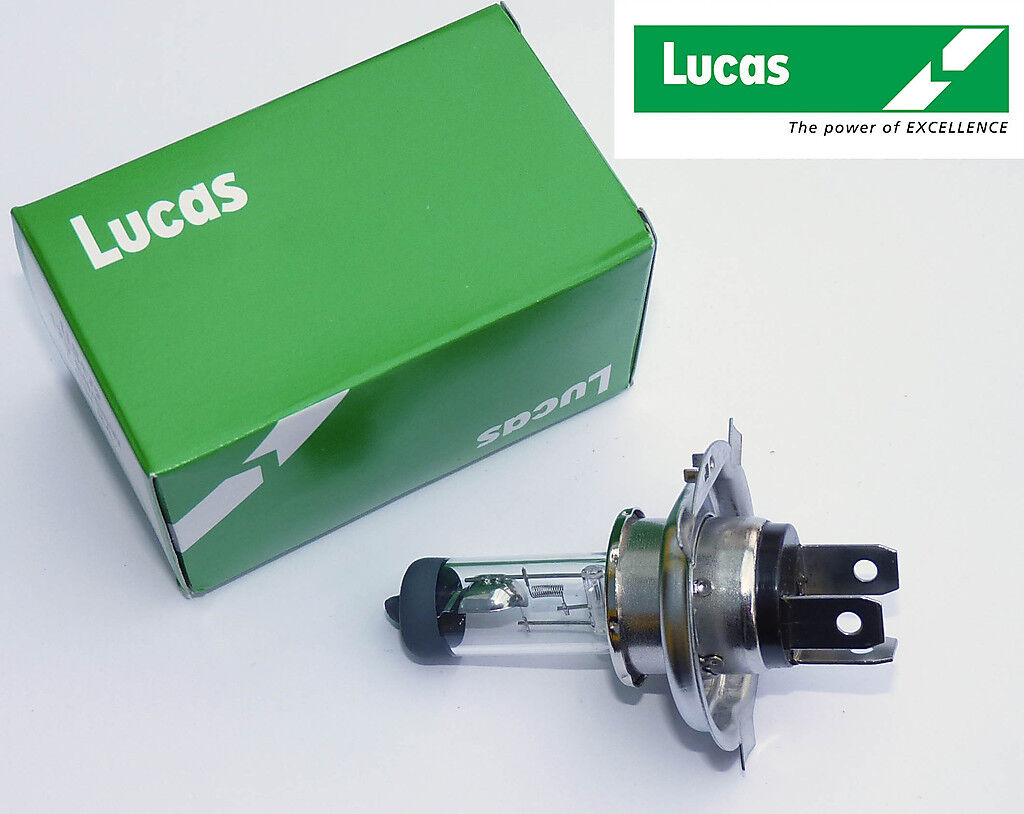 Lucas LLB472 H4 12V 60/55 Watt Quartz Halogen Headlight Bulb, P43t