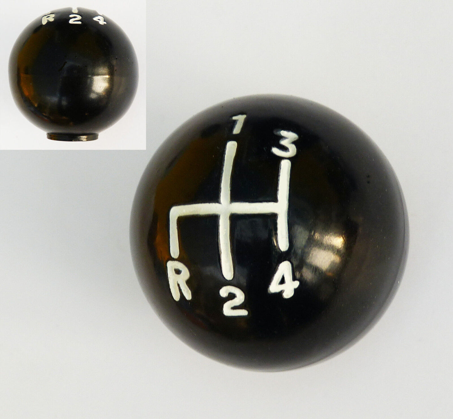 MGB, MGBGT, MGC Austin Healey & Land Rover Circular Black Gear Knob 1B3736