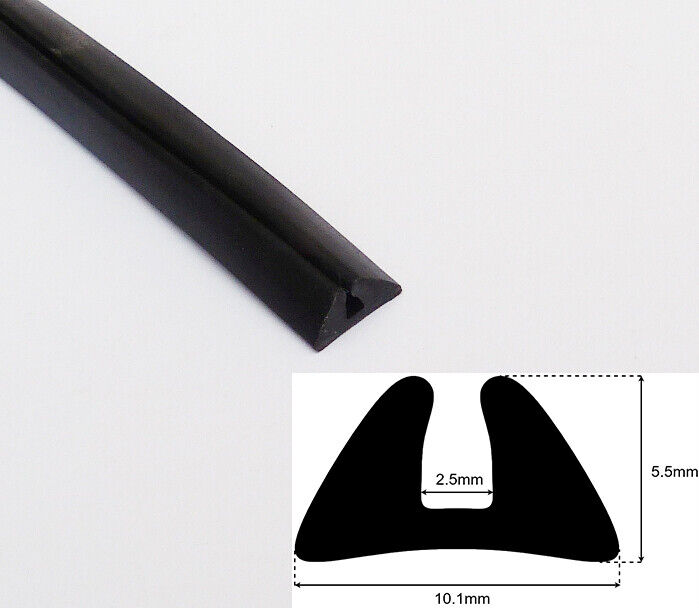 Classic Car Bumper Over Rider Seal Per Metre, Item No. 37H9871, 552218, 608491