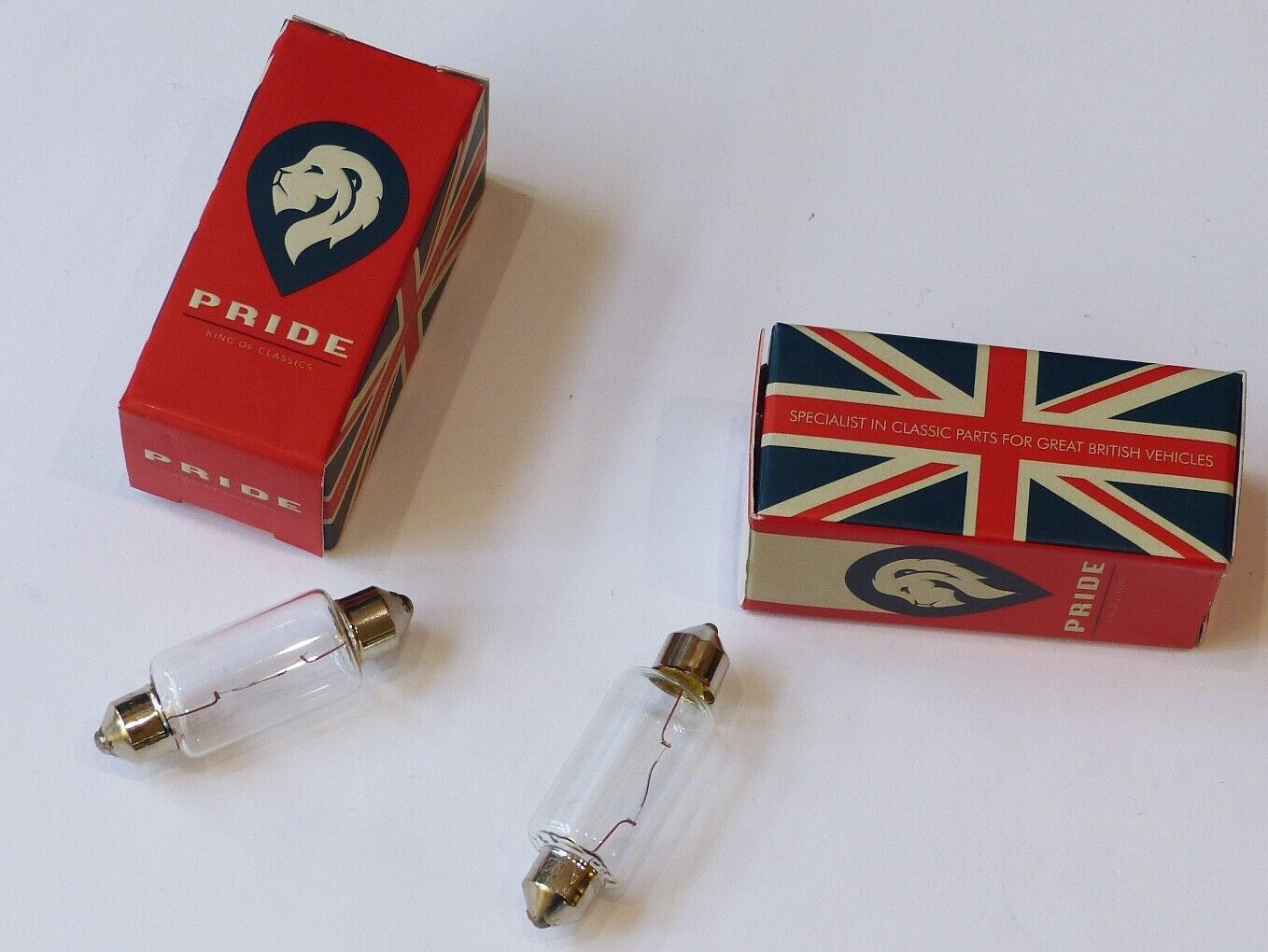 Pride 12V 21W Pair Clear Festoon Bulbs for L798 Reversing Lights, LLB273 GLB273