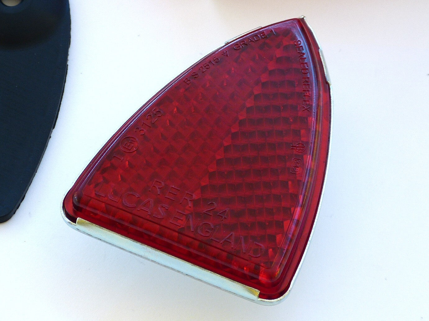 Genuine Lucas 57111 RER24 Red Reflector, for Classic Car or Motorcycle, Triumph