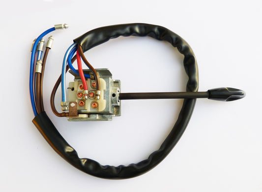 3 Position LHD Light & Flasher Switch with Black Arm, Triumph TR4 TR5 TR6 159358