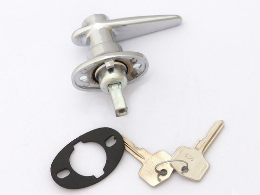 Triumph TR3A OE (Weston Body Hardware) Boot Lock & Handle with 2 FS Keys, 607070