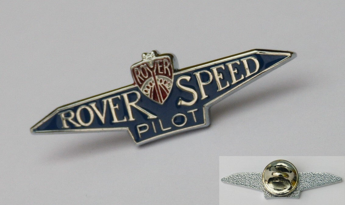 Rover Speed Pilot Blue & Red Enamel and Chrome British Made Quality Pin Badge
