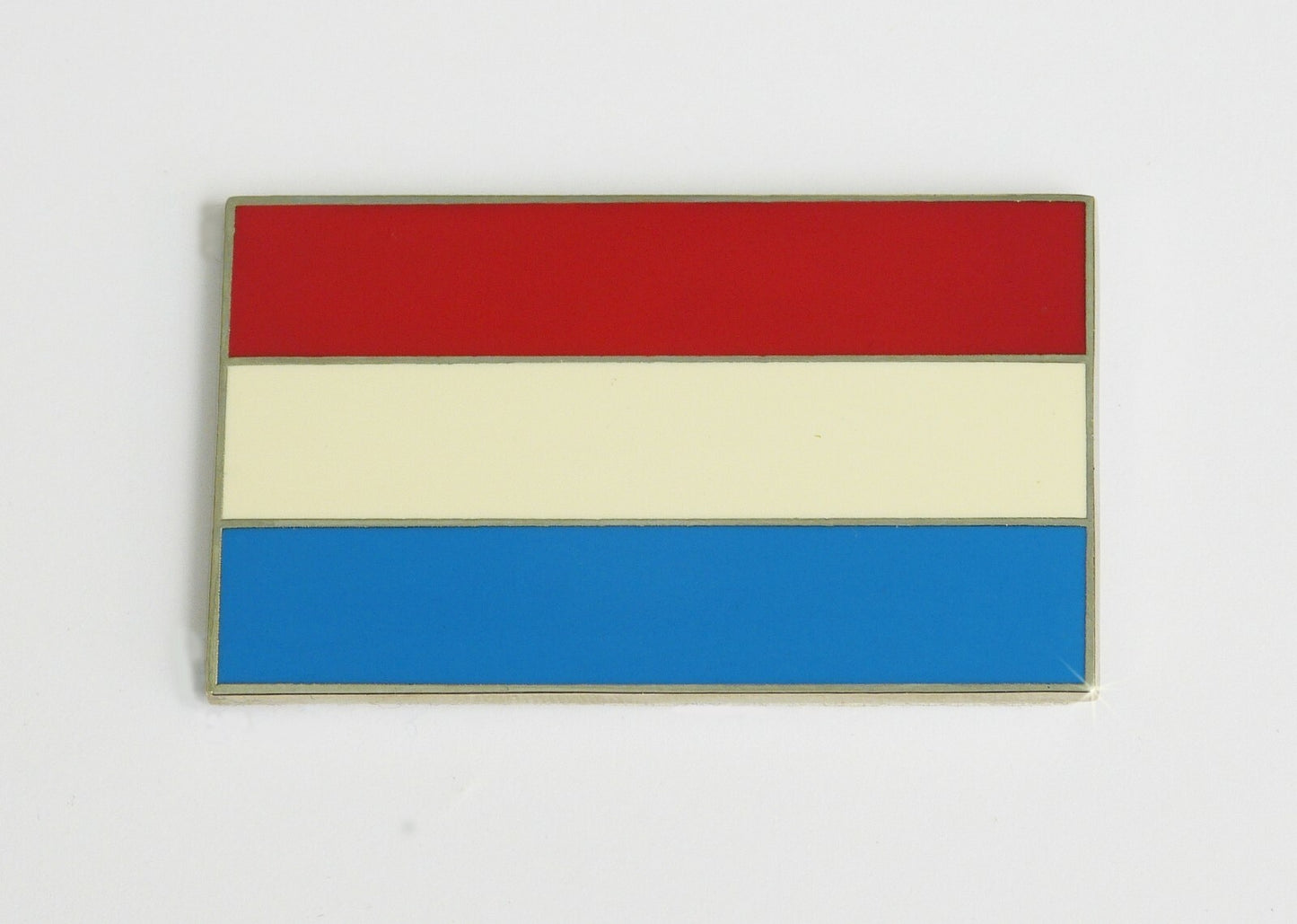 Enamel & Chrome Self Adhesive Netherlands / Dutch Classic Car Flag Badge