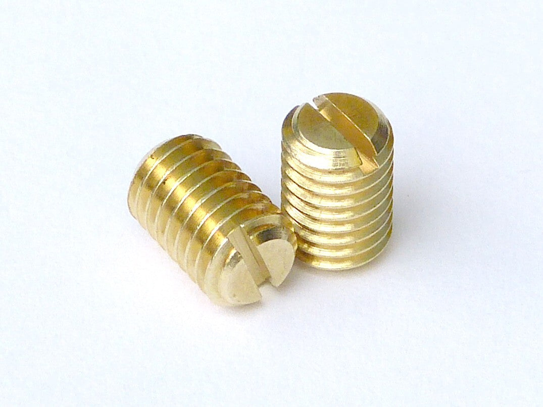 Pair of Lucas Type 121610 Brass Terminal Grub Screws for BM4 Ammeters, Fuseboxes