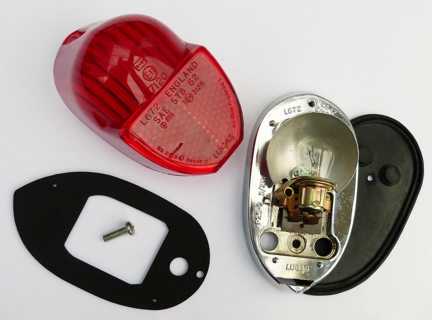 Rear Stop Lamp Assembly For Triumph Spitfire, GT6, Morgan +8, 217025, 54138 L672