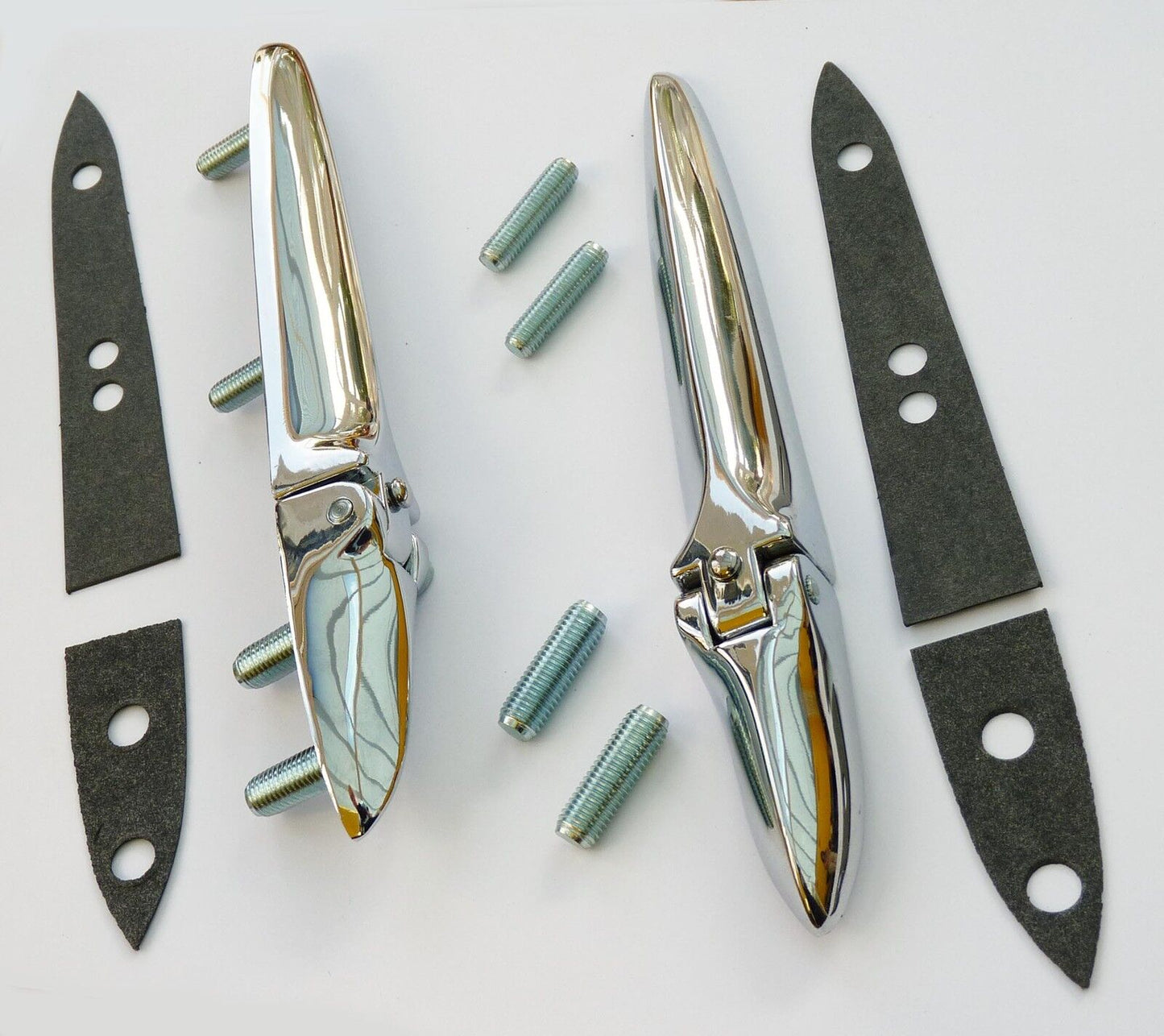 Triumph TR2, Triumph TR3 & TR3A Pair Boot Hinges with Gaskets, 650023 & 650024