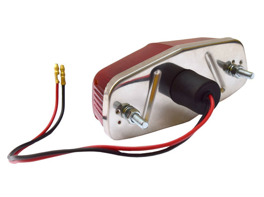 Lucas Type L525 Motorcycle Rear Red Stop Tail & Number Plate Light + Reflector