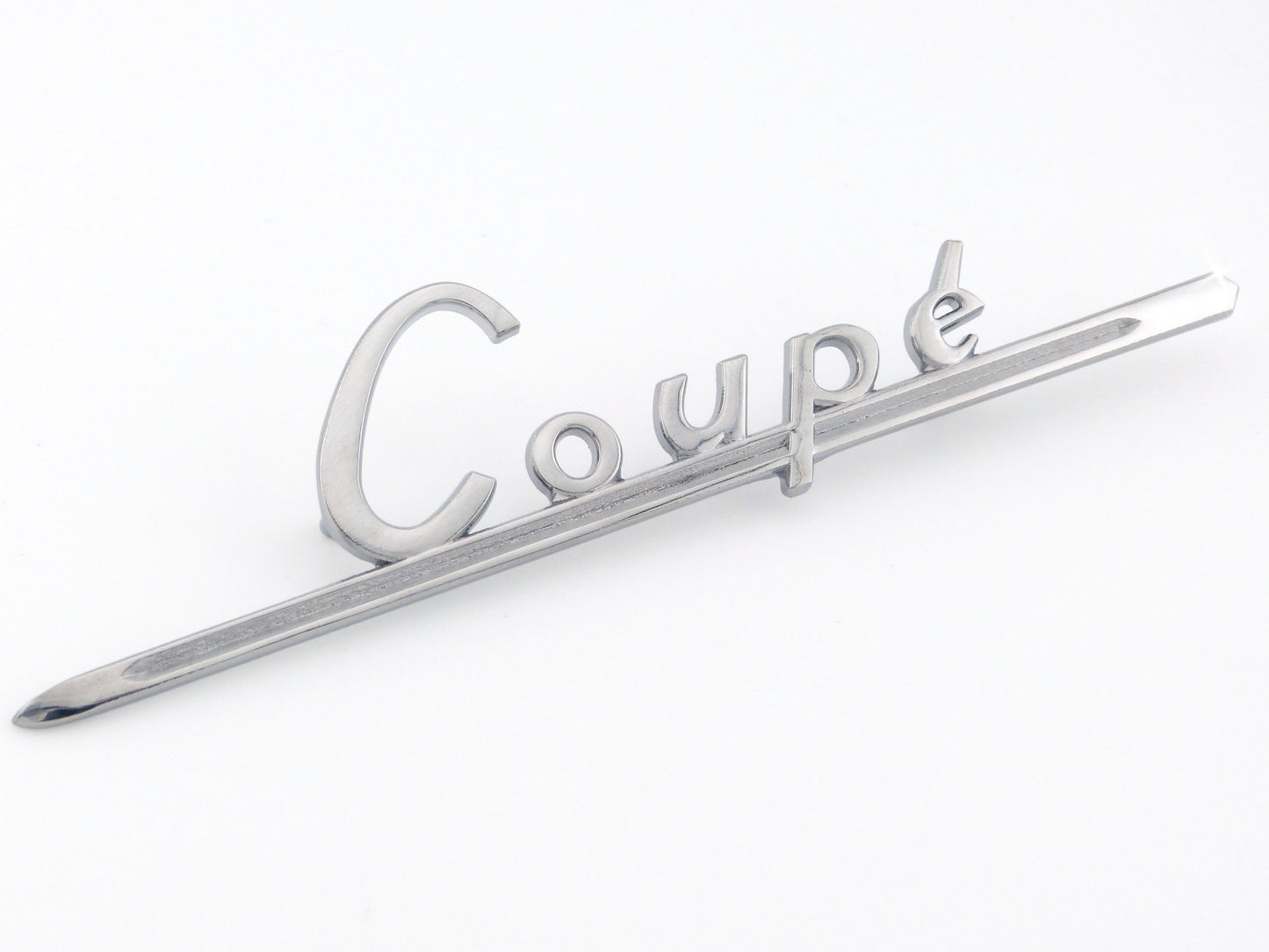 Triumph Chrome "Coupé" Coupe Script Badge, Triumph Herald 948 1200 12/50, 608592