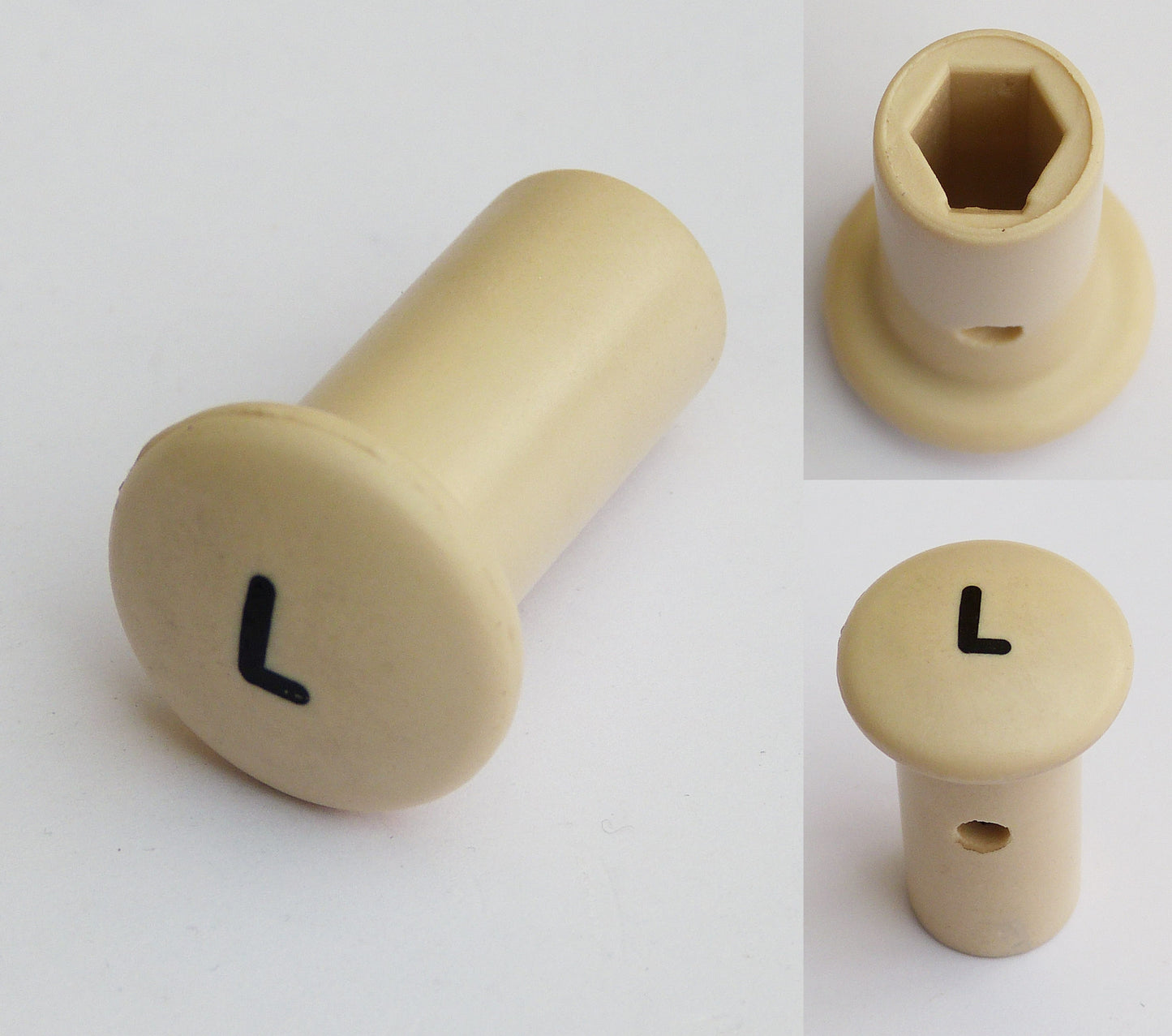 Classic Car "L" Lights Cream Knob for Morgan Alvis Morris Wolseley, 316118