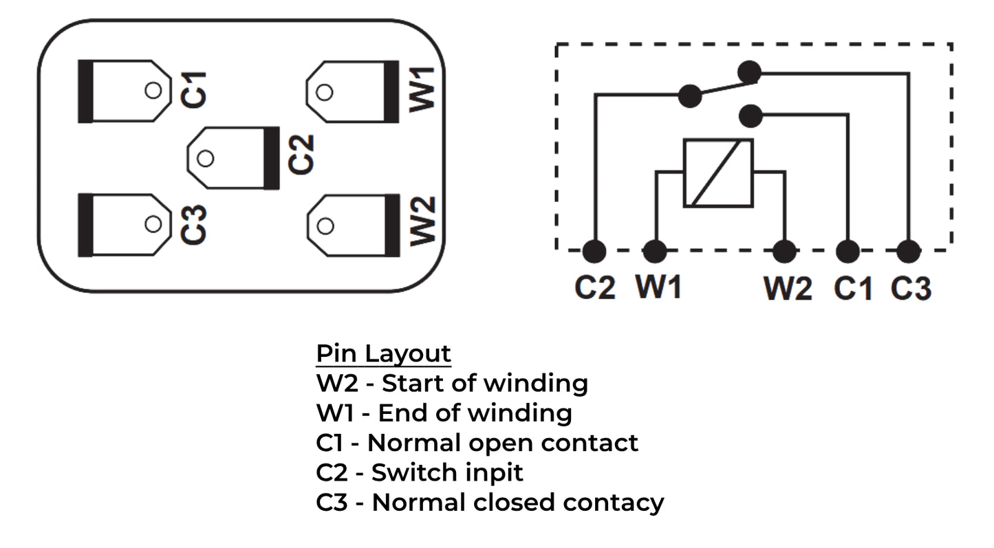 Lucas SRB146, 6RA 12V 20A Relay, for Jaguar E-Type XJ6 XJ12, C31791