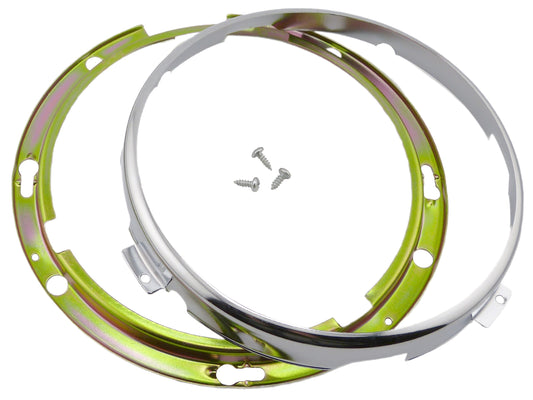 Lucas Type 554872 7" Headlight Retaining Rim, Morris Triumph TR Midget, 17H5205