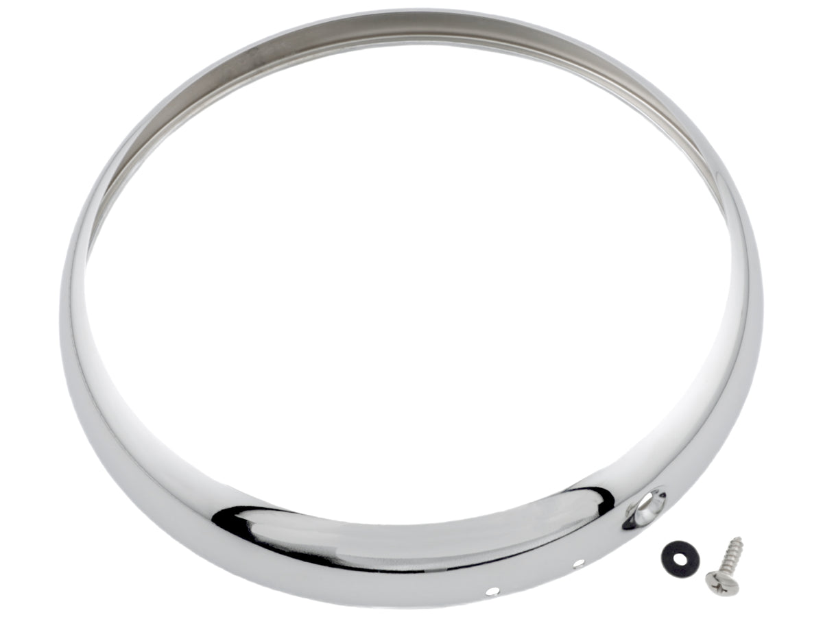 Lucas Type 554440 7" Chrome Headlight Rim, Mini Morris Triumph TR Midget, 500929