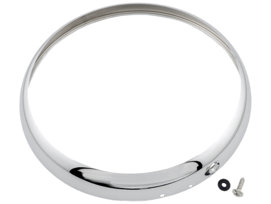 Lucas Type 554440 7" Chrome Headlight Rim, Mini Morris Triumph TR Midget, 500929