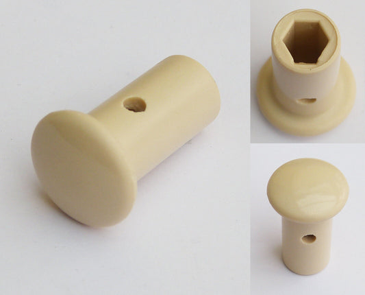 Classic Car Plain Cream Knob for Morgan Alvis Morris Wolseley etc