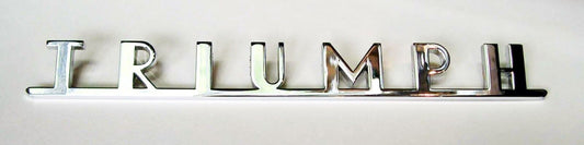 Chrome Boot Badge, For Triumph TR2 & Triumph TR3, Triumph part 605556
