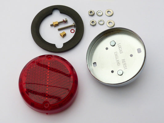 RER31 Reflector & Chrome Base for Triumph Jensen AC Lotus 153968, 57137