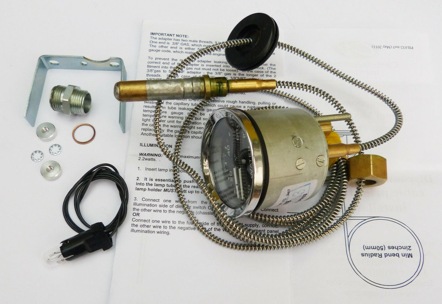 Genuine Smiths Lotus Elan Oil Pressure & Water Temperature Dual Gauge, GD1301/23