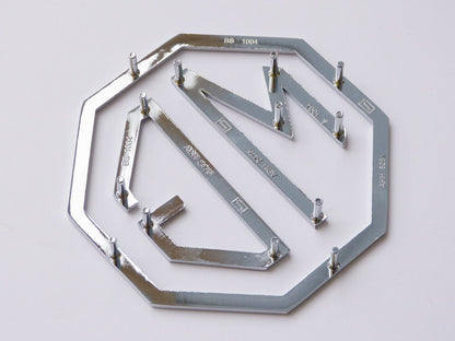 MGA, MGB, MGC Midget OE Skeleton Rear Boot Tailgate Badge AHH5261K, British Made