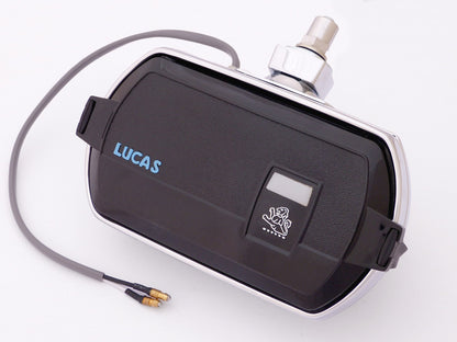 Lucas LR8 New Chrome 12V Square Fog Light / Fog Lamp & Removable Cover, LDB305