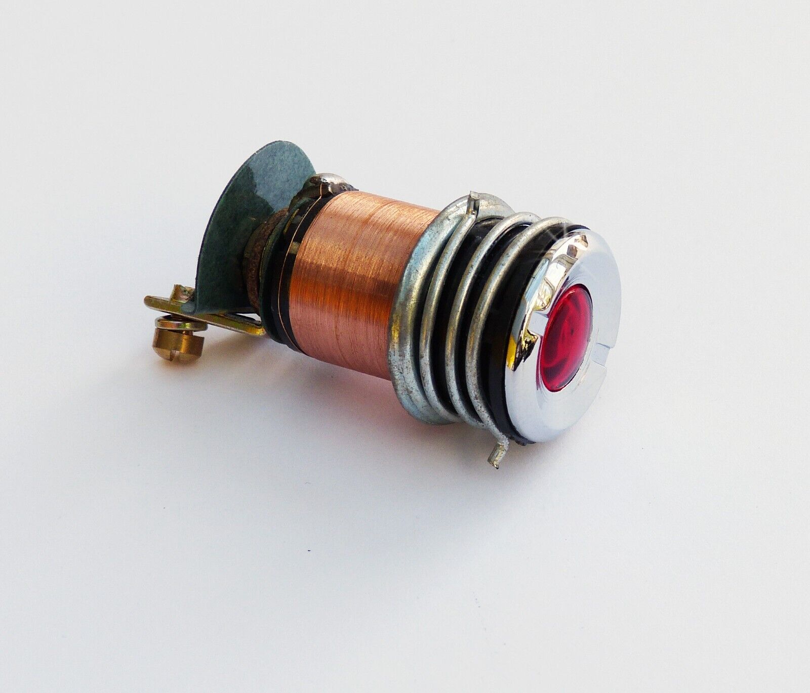 Vintage Lucas WL3/1 Red Warning Lamp, 2H2838, MG TC TD Sunbeam S7 & S8, 38029