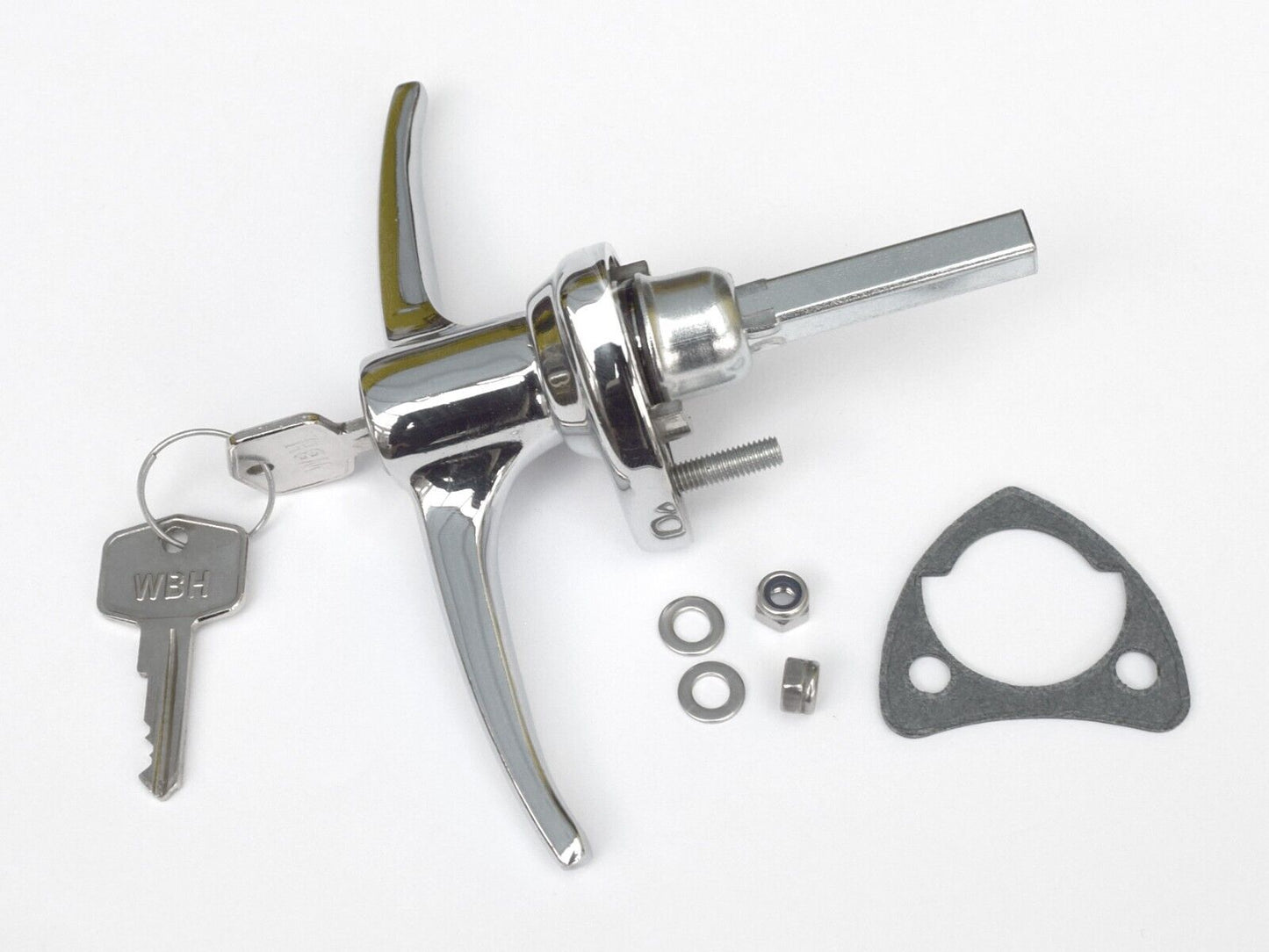 WBH OE Morris Minor New Boot Handle and Lock with 2 Keys, Austin Morris; ADA2606