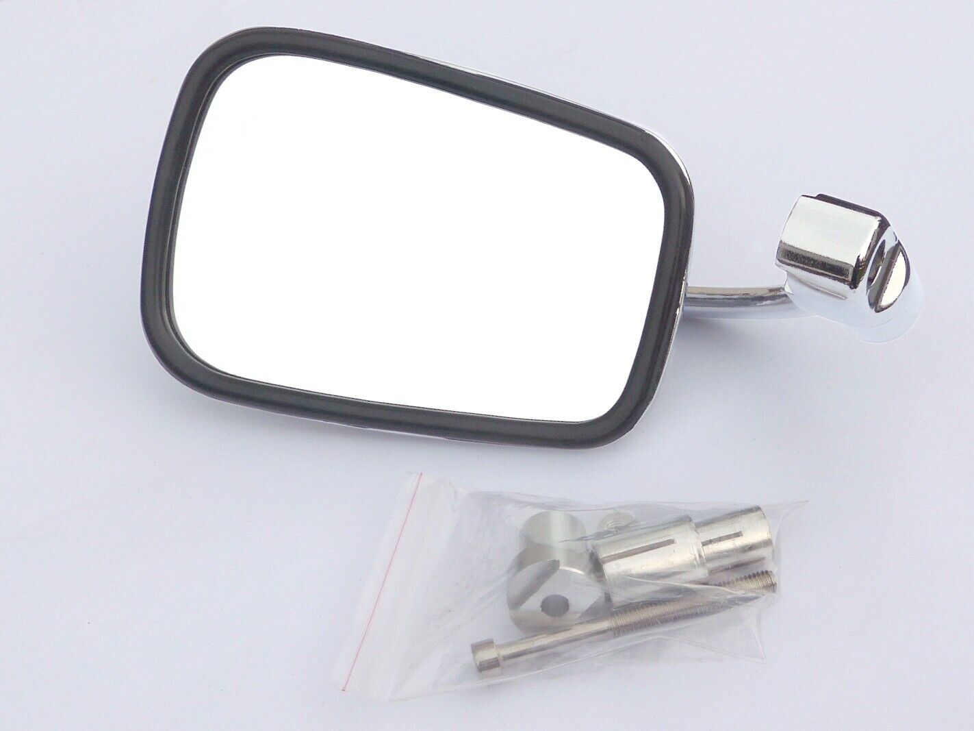 MCE Classic Motorcycle Stainless Universal ⅞" Handle Bar End Continental Mirror