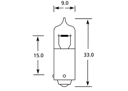 Lucas LLB436 BAY9S H21W 12V 21 Watt for Reversing, Brake, Indicator Lamp Bulb