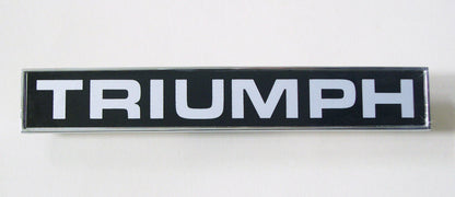 Triumph TR6 Chrome Rear Boot Badge, Triumph part 627563